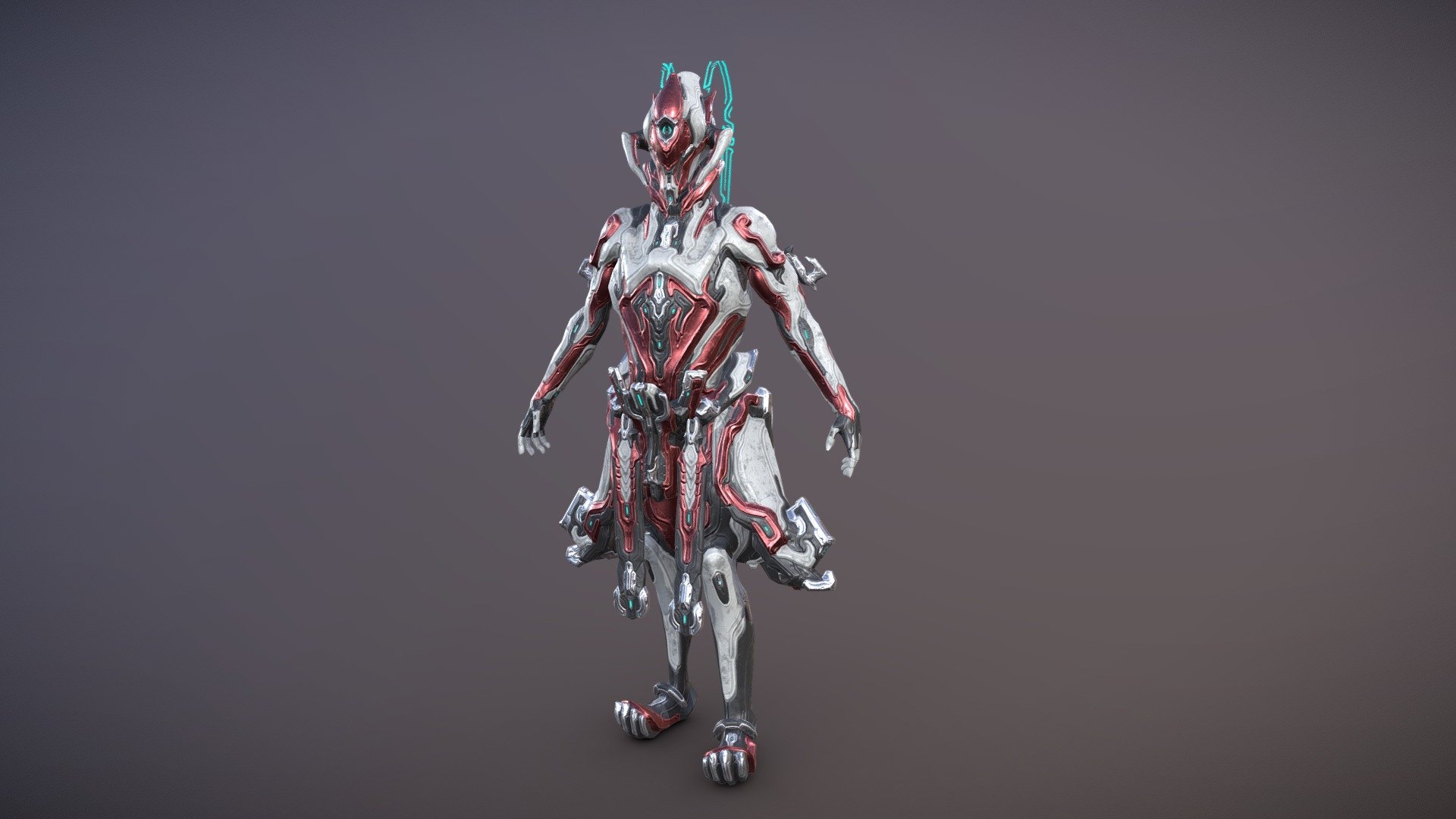 A tennogen skin for Wukong Warframe based on Sentient faction 3d model