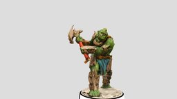 Orc Berserker charger, mohawk, blonde, heroquest, kellars_keep, ograk, two_handed_axe, orc_axe, gaskull, orc_brute