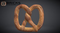 Pretzel pretzel, gamereadyasset, 3dgameasset, bricks3dstudio, vietnam3dartoutsource, pretzel3dmodel, pretzel3dasset, pretzelgameready, gamereadypretzel