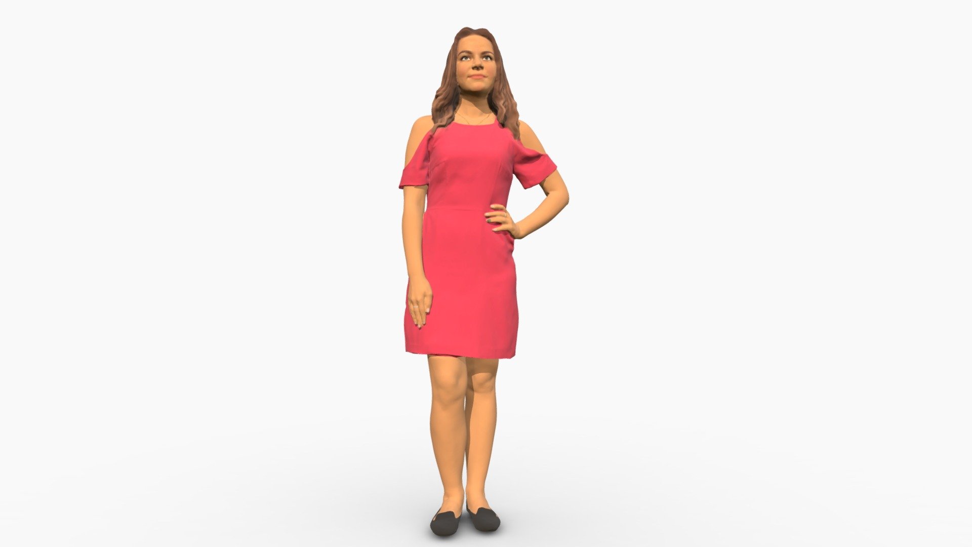 We provide unique 3d scanned models with realistic proportions for closeup and medium-distance views in artworks, paintings and classes. As well as architectural visualization projects.

Main features:




high-end realistic 3d scanned model;

realistic proportions;

highest quality;

low price;

saves you time for more time in landscaping and interiors visualization.

FEATURES 




3d scanned model 

Extremely clean

Edge Loops based

smoothable

symmetrical

professional quality UV map

high level of detail

high resolution textures

real-world scale

system unit: cm

TEXTURES 




Textural Resolution: 4096 x 4096

Color Map

The model is suitable for stereolithography 3d printing 

The model is also ready for fullcolour 3d printing - Young girl in pink dress 0007 - Buy Royalty Free 3D model by 3DFarm 3d model