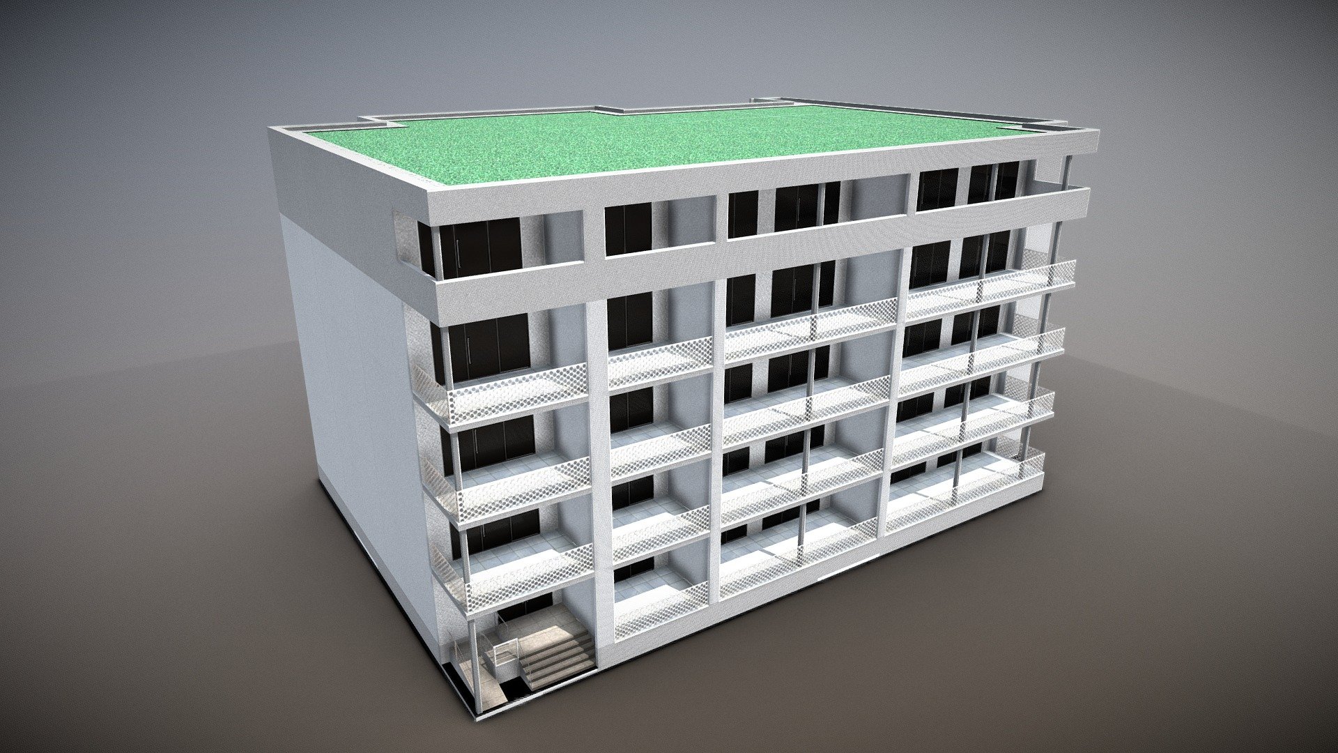 Modern flats

Created and adapted for the game &ldquo;Cities Skylines