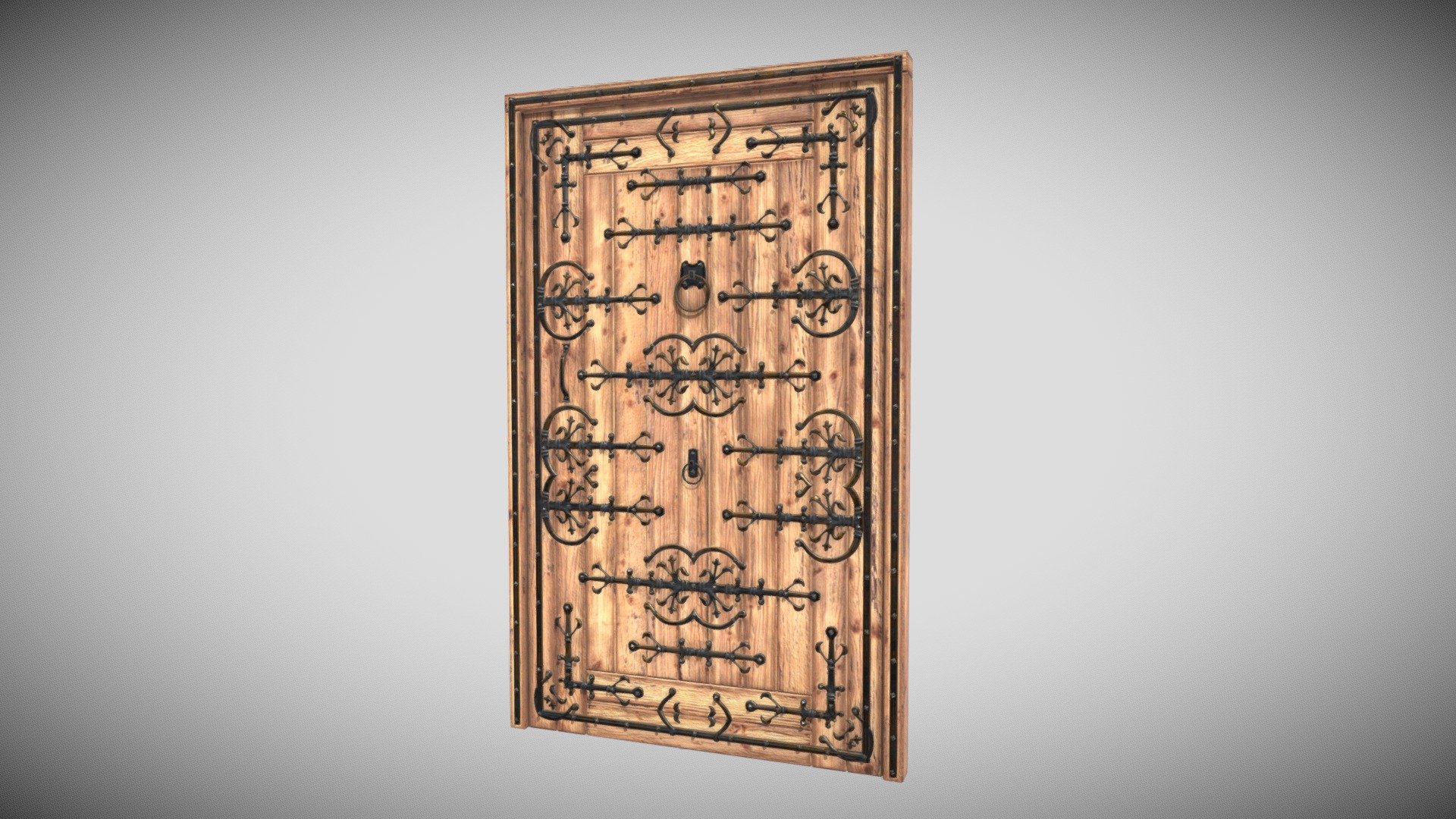 2 Material PBR Metalness 4k (png) - Gate - Portarte - Buy Royalty Free 3D model by Francesco Coldesina (@topfrank2013) 3d model