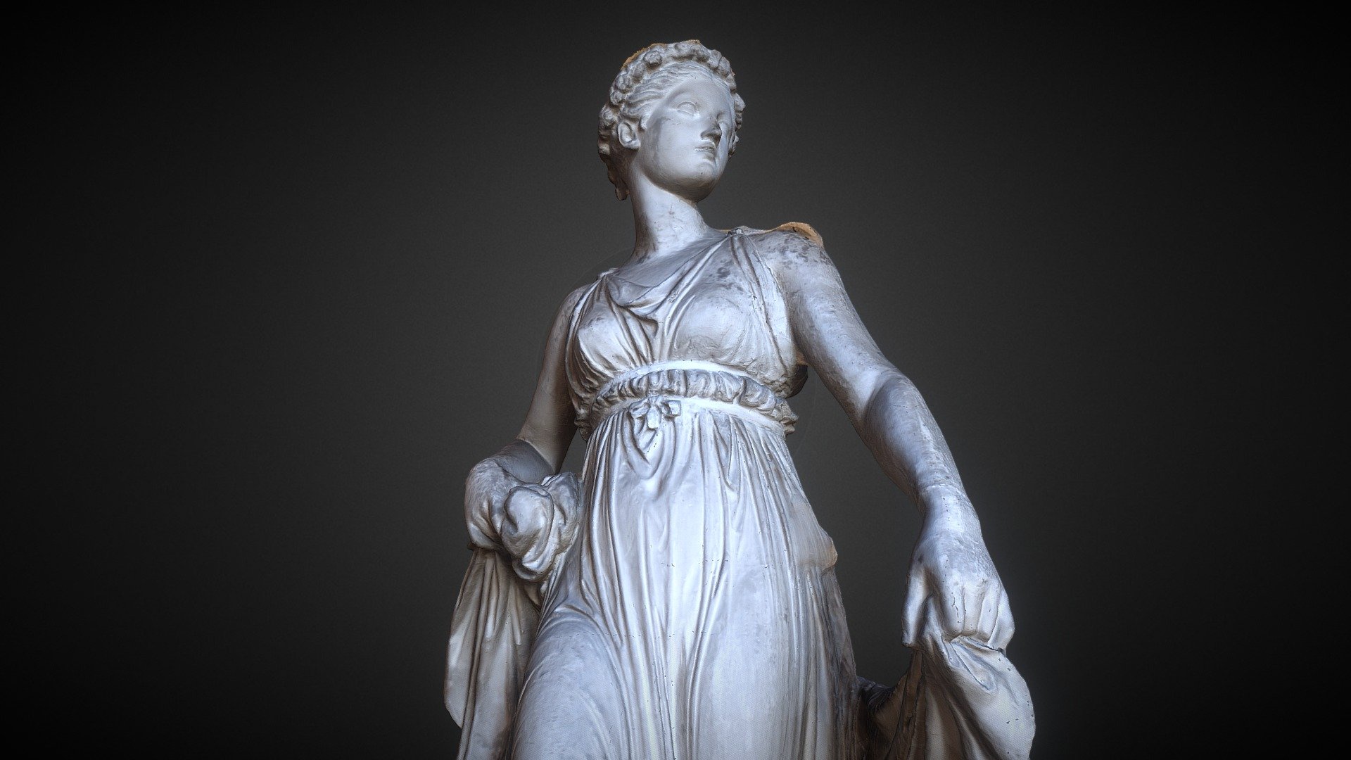 Dancing Girl (1817-1822), Bertel Thorvaldsen (1770-1844), Plaster, height: 174,5 cm, Inventory number: A179. Thorvaldsen Museum (Copenhagen, Denmark). Made with Memento Beta (now ReMake) from AutoDesk.

For more updates, please follow @GeoffreyMarchal on Twitter 3d model