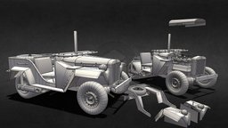 Gaz 67 Roller russian, roller, gaz, madmax, steamroller, freemodel, carcombat, soviet-designed, russiancar, gameasset