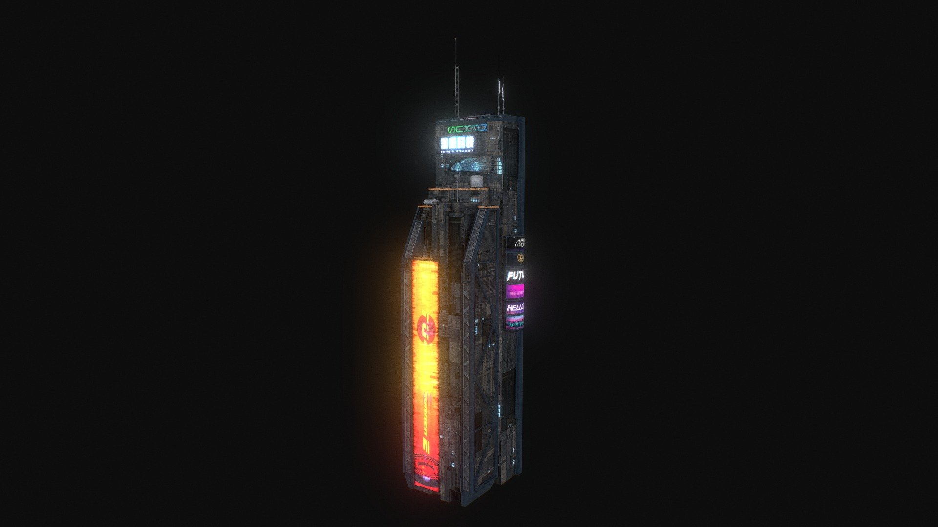 Cyberpunk Futuristic building Kitbash Bundle_004
more details in https://www.artstation.com/marketplace/p/K5YaP/scifi-building-cyberpunk-futuristic-building-kitbash-bundle - Cyberpunk Futuristic building Kitbash Bundle_004 - 3D model by Zippy (@zhipenlee) 3d model