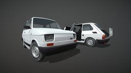Polski Fiat 126p fiat, polska, 126p, paintnet, game, blender, noai