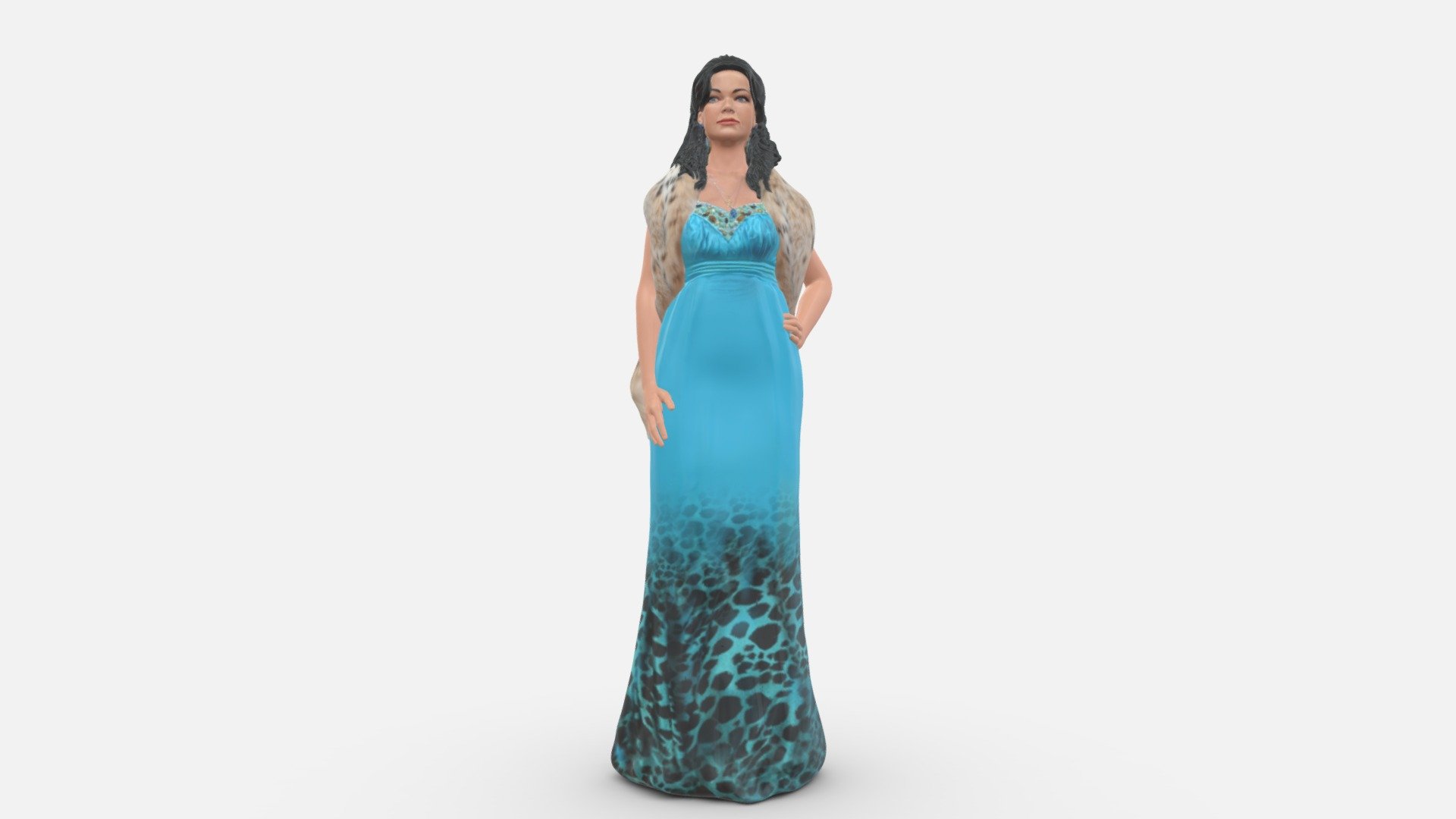 We provide unique 3d scanned models with realistic proportions for closeup and medium-distance views in artworks, paintings and classes. As well as architectural visualization projects.

Main features:




high-end realistic 3d scanned model;

realistic proportions;

highest quality;

low price;

saves you time for more time in landscaping and interiors visualization.

FEATURES 




3d scanned model 

Extremely clean

Edge Loops based

smoothable

symmetrical

professional quality UV map

high level of detail

high resolution textures

real-world scale

system unit: cm

TEXTURES 




Textural Resolution: 4096 x 4096

Color Map

The model is suitable for stereolithography 3d printing 

The model is also ready for fullcolour 3d printing - Woman In Bluepanther Long Dress 0861 - Buy Royalty Free 3D model by 3DFarm 3d model