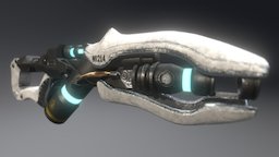 MI-214 Plasma Blaster blaster, realistic, substanceweapon, substancepainter, substance, painter, game, scifi, gun