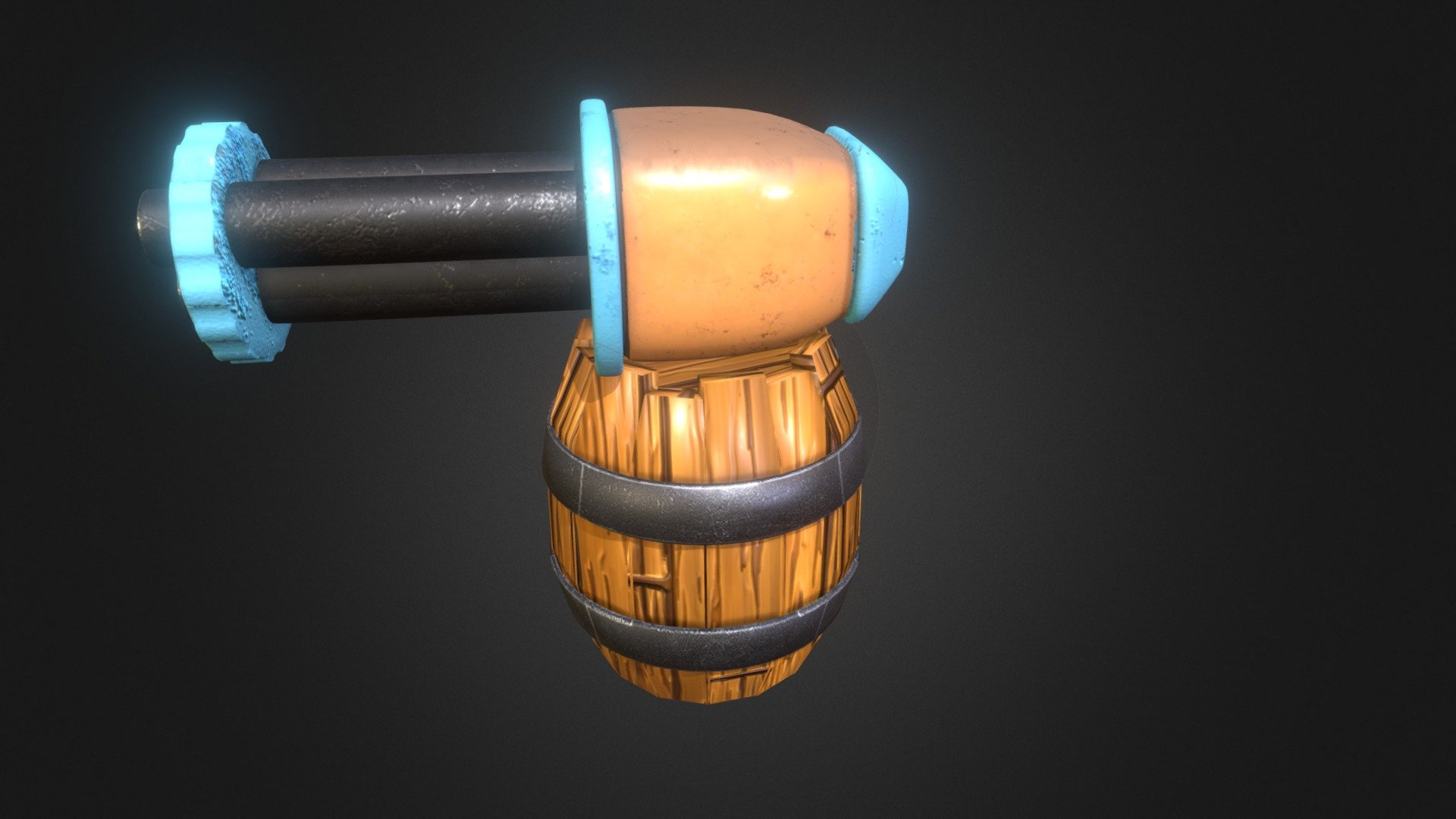 High poly model for normals and render
Enjoy - Cartoon Turet - 3D model by Oguz Guzel (@OguzGuzel) 3d model