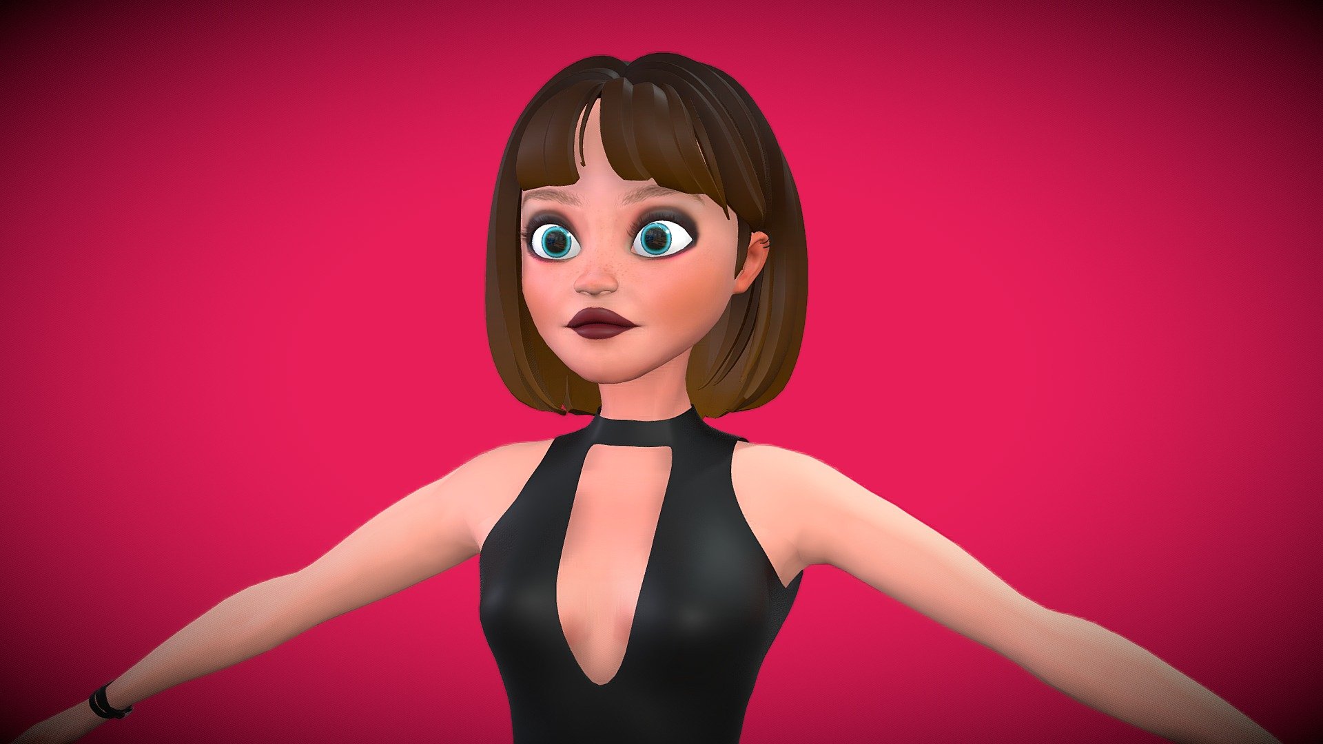High Quality Cartoon Girl  Character

Stylized Girl Character Rigged

/////////////////////////////////////////////////////////////////////////





rigged and ready for animation and games




Skeleton More than 100 Face Blendshape (Sad + Angry + Happy + Blink + 100 …)




Fbx - Ma - Obj Format




High quality Texture



/////////////////////////////////////////////////////////////////////////

Pls Check other characters in my Page … 



Available on Artstation

https://www.artstation.com/a/17433510 - Stylized Cartoon Girl Rigged Character - 3D model by Canino3d 3d model