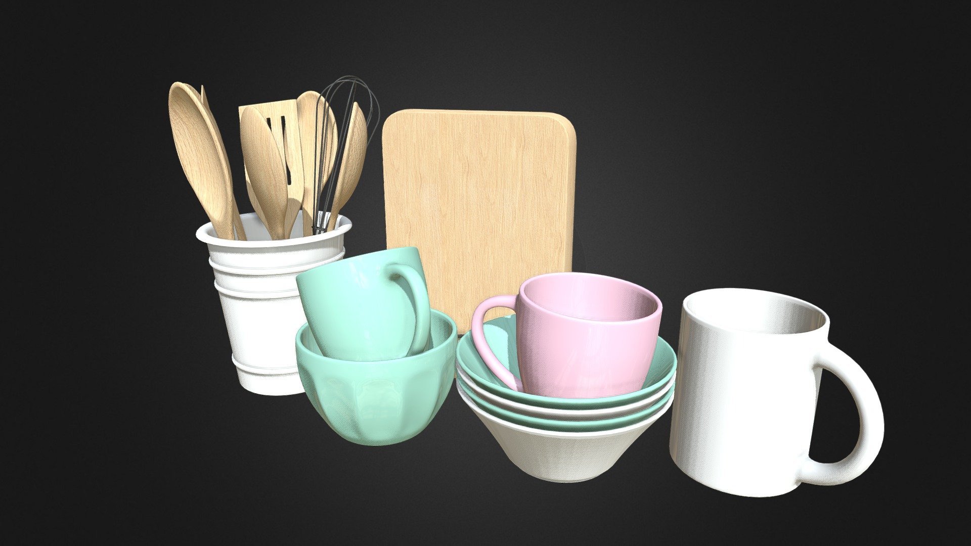 Description not set - Kitchen Untensils - Buy Royalty Free 3D model by cgaxis 3d model