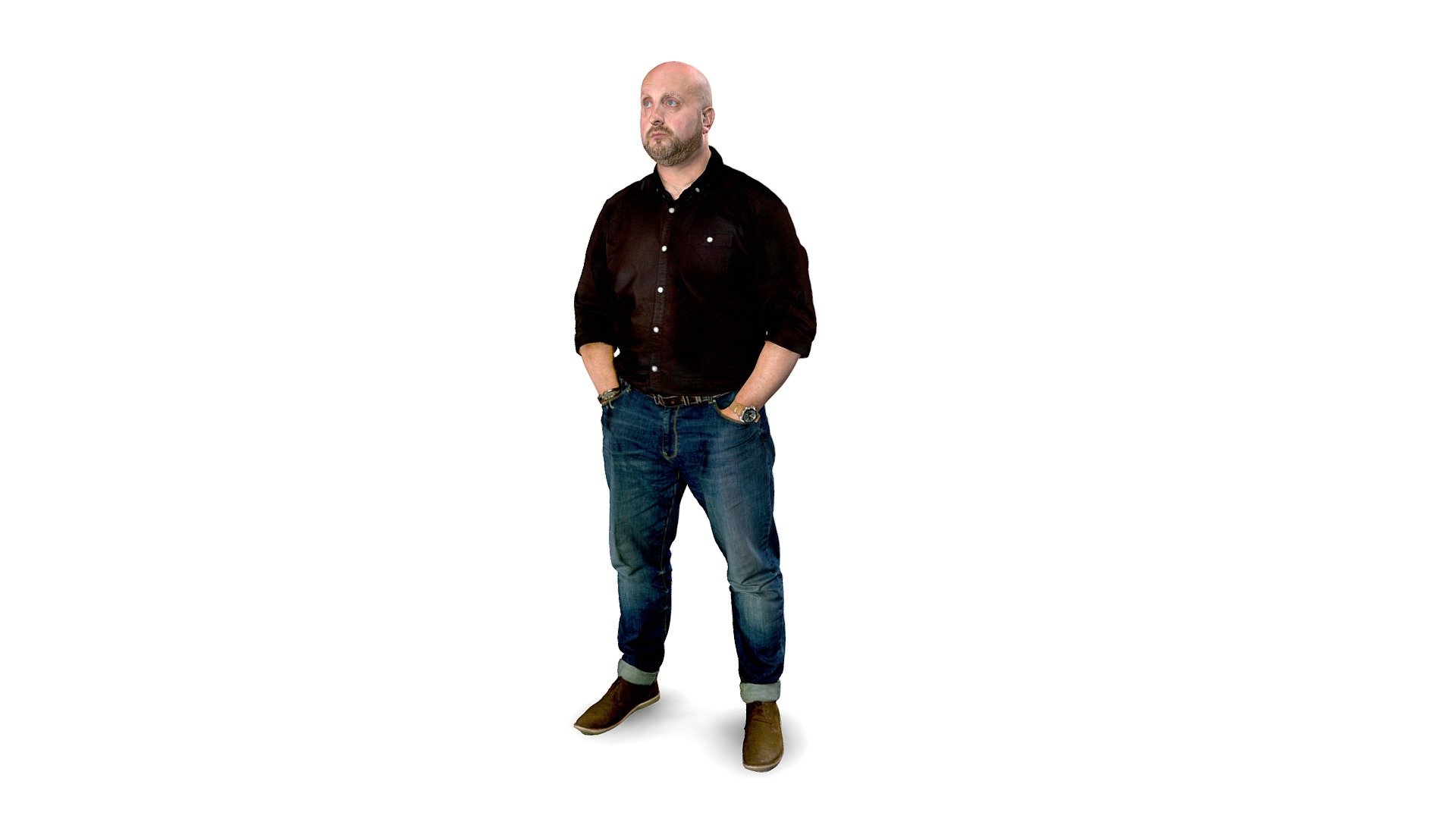 3D scan of Karl brown of Europac3d Sales person extraordinaire.

Head Scan made with Artec Space Spider

Body Scan made with Artec Leo - Karl Brown - Download Free 3D model by Europac3d 3d model