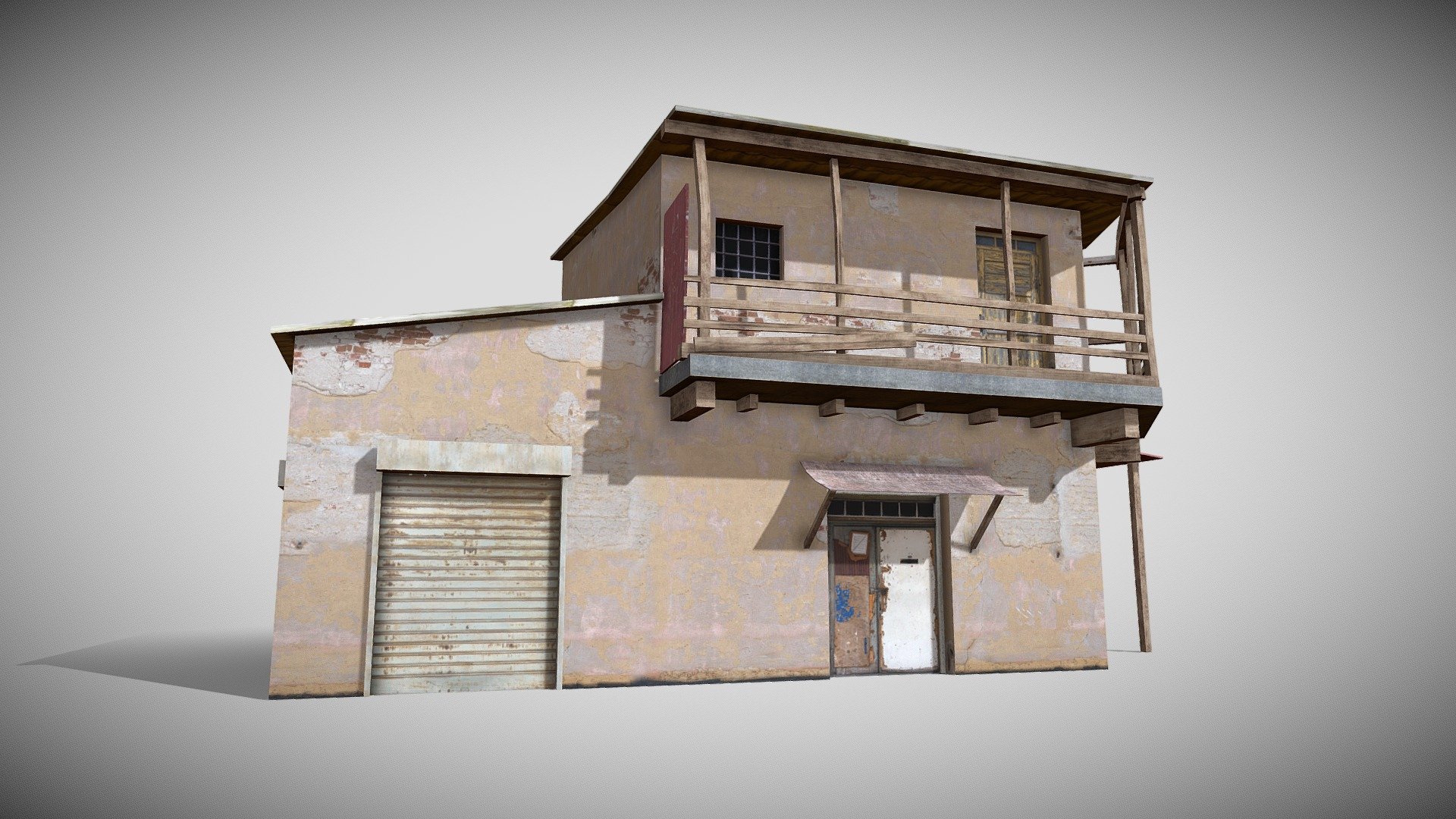 Game Ready 3D Old House /slum Native file format 3Ds max 2022 Other formats Blender 4.0 ,FBX, OBJ, All formats include materials &amp; textures

Polygons- 697   Vertices-788

Materials &amp; textures. 1 Diffuse Map 2048x2048 - Slum X18 - Buy Royalty Free 3D model by 3DRK (@3DRK98) 3d model