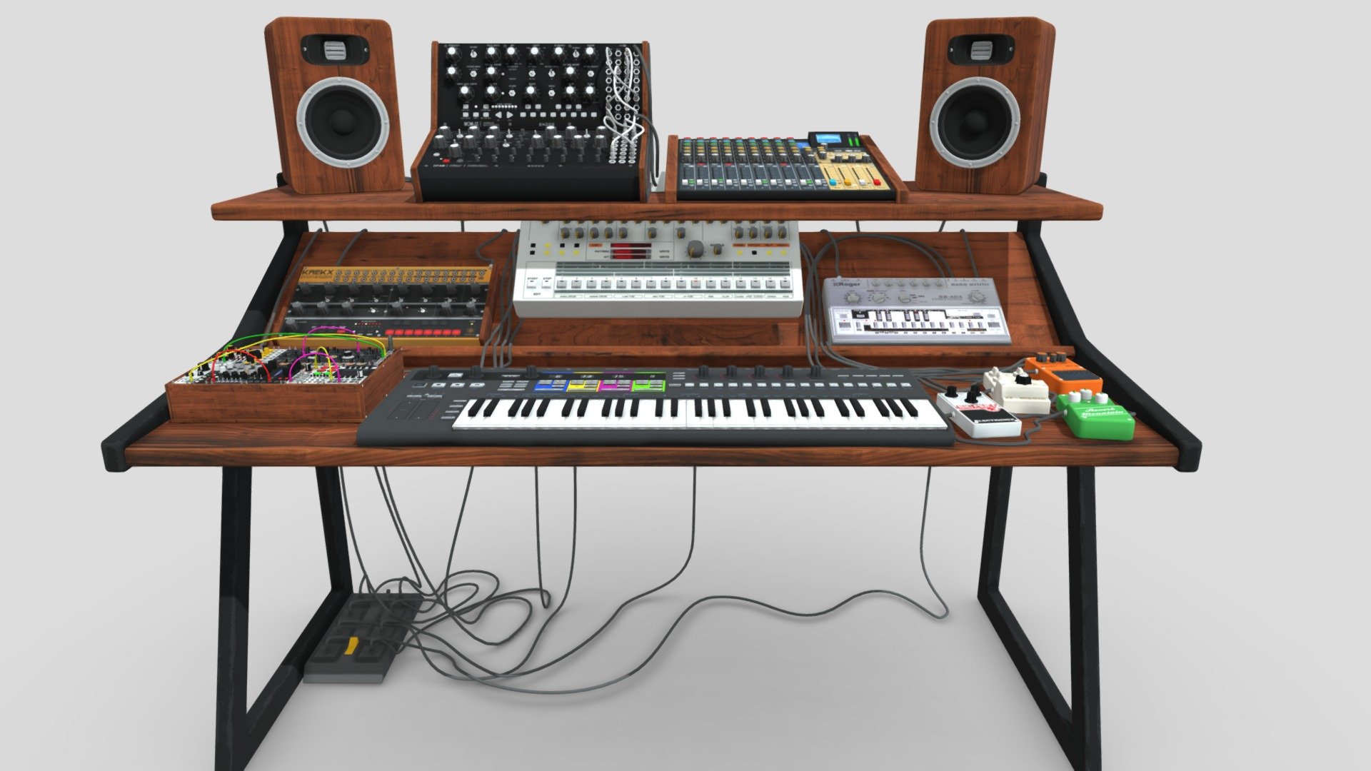 Music table set - Buy Royalty Free 3D model by yankobe (@yankobe.do) 3d model