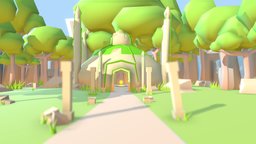 Temple Ruins Game Scene trees, rpg, forest, grass, dungeon, games, spacedraw, rocks, unreal, crystals, runestone, altar, lowpolygon, nature, woods, dungeons, unrealengine4, gameenvironment, game-asset, lowpolyart, overgrown, fantasy-gameasset, fantasyart, fantasyenvironment, dungeons-and-dragons, ruins-church, unity3d, gameart, fantasy, gameready, temple, temple-run, gamelevelchallenge