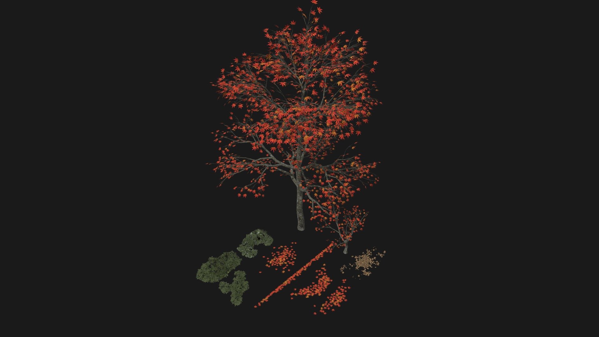 Trees & Vegetation Pack 2 - Buy Royalty Free 3D model by yankobe (@yankobe.do) 3d model