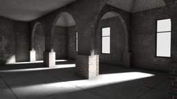 Abandoned Room room, old, abandoned-building, baked-lighting, asset, building, abandoned-room, empty-building, blank-room