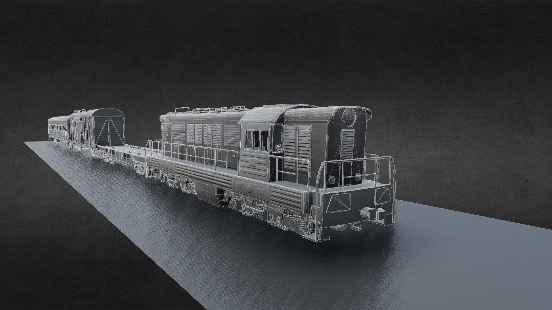 lowpoly unpainted 3d model 3d model