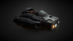 Dragon Ball Hover Car study, 3dcoat, dragonball, cinema-4d, dragonballz, hovercar, 3d-coat, zbrush, dark, dragon, black