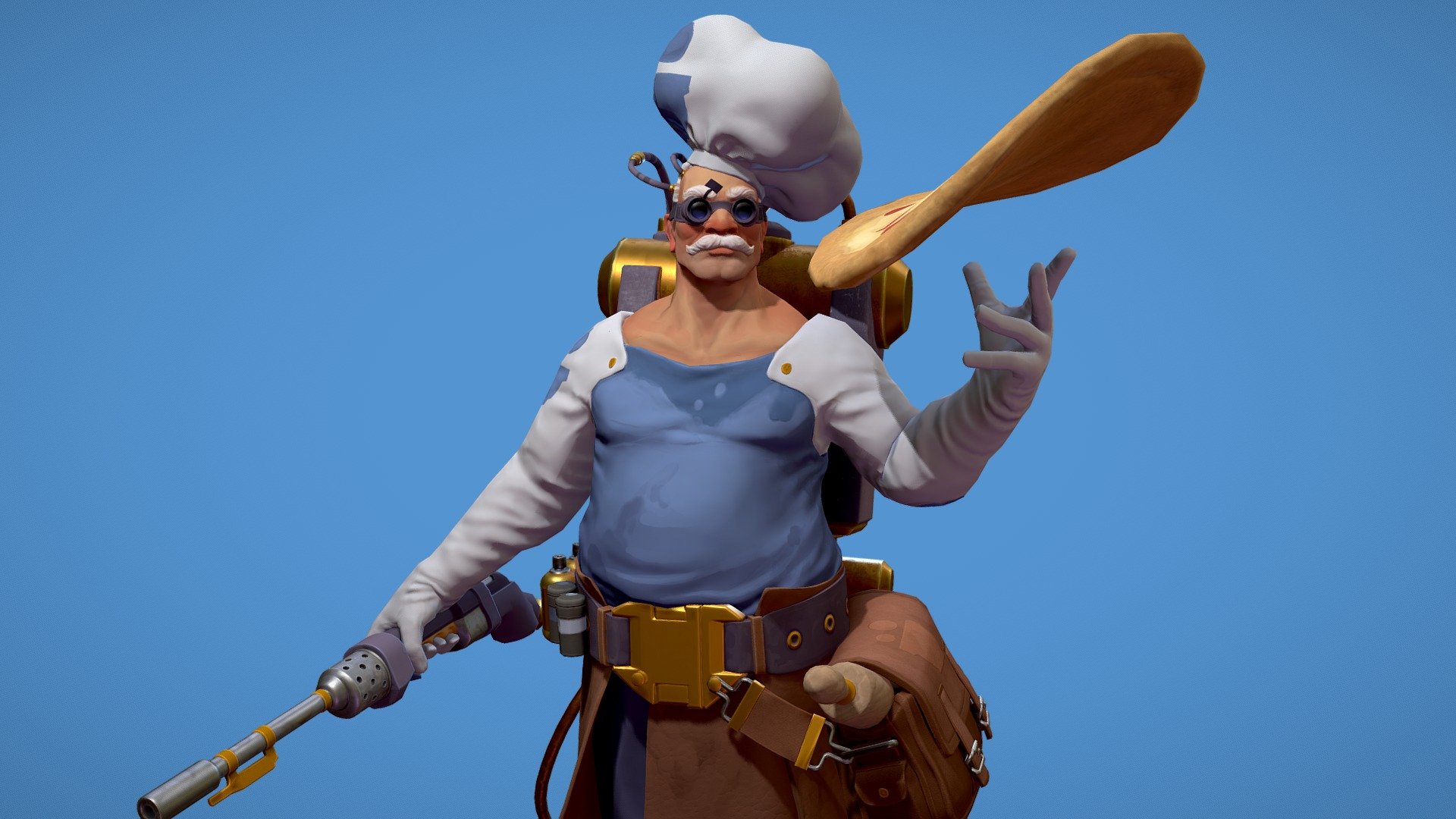 ArtStation Challenge // Beyond Human
(Game Character Art - Real Time) -
Concept by: Simon Seene -
Model by: Jack Hamilton 

ArtStation Challenge Complete! Lot's learnt, leaving much to develop!
The last two months has seen me put my skills to the test as I learned all about the high to low baking of a character as well as understanding PBR materials and their use. 
And for those interested in the process, my submission thread covering the last 2 months can be found here over at the Artstation Chellenge page 3d model