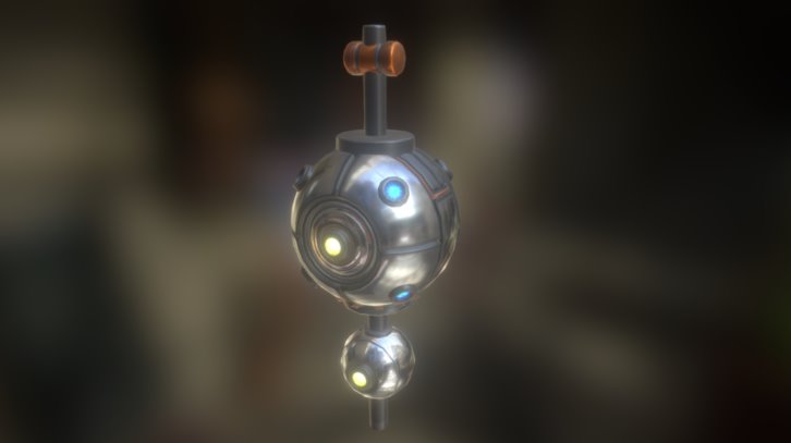 Model Sci-fi drone like the ones from Portal or The Culture novels 3d model
