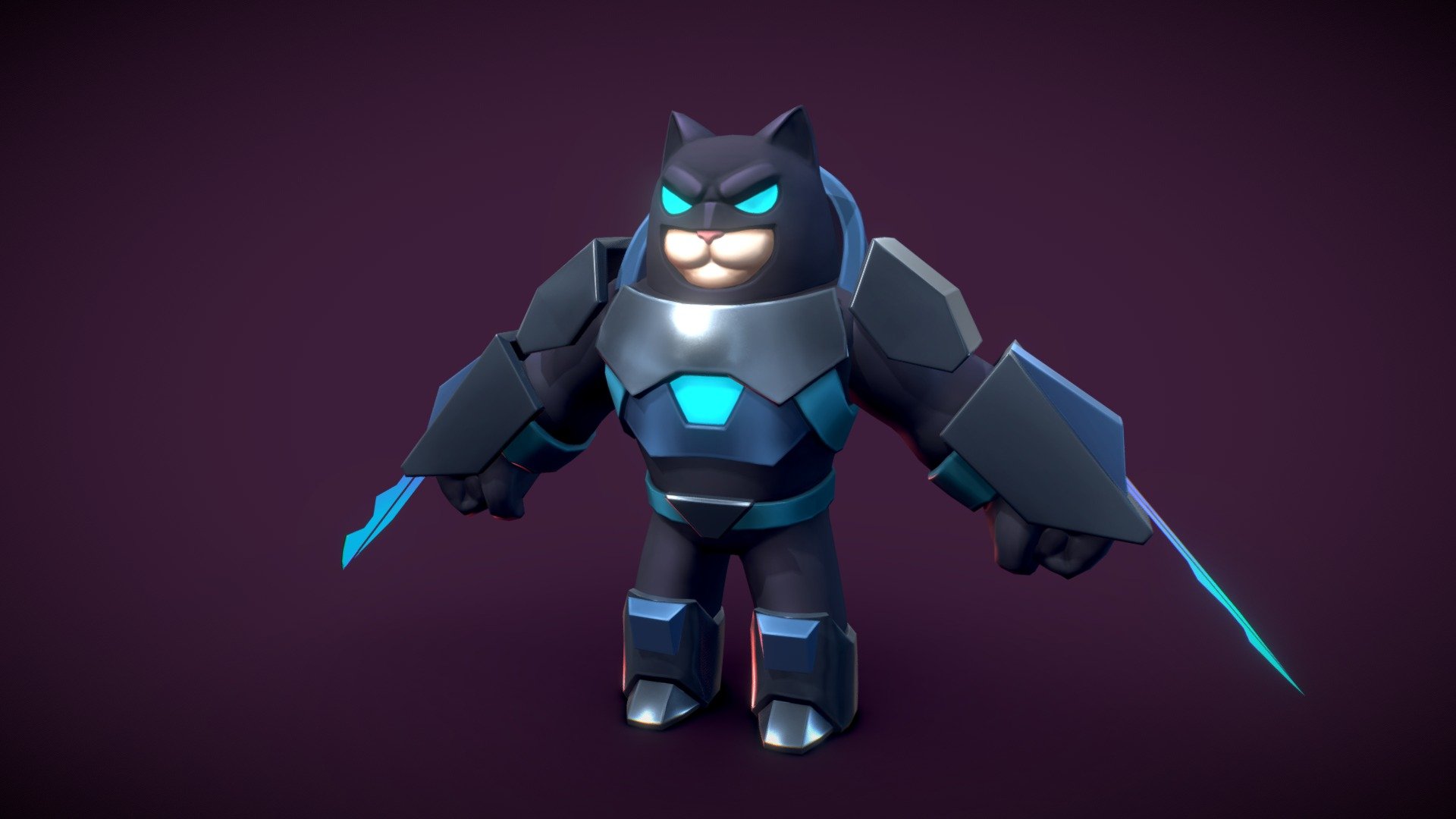 Character modeling and texturing for the mobile game Caterra 3d model