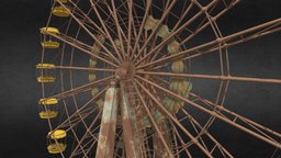 Pripyat ferris wheel wheel, soviet, old, stalker, chernobyl, radiation, ferris, ferriswheel, pripyat, 1986, stalker2, blender, free