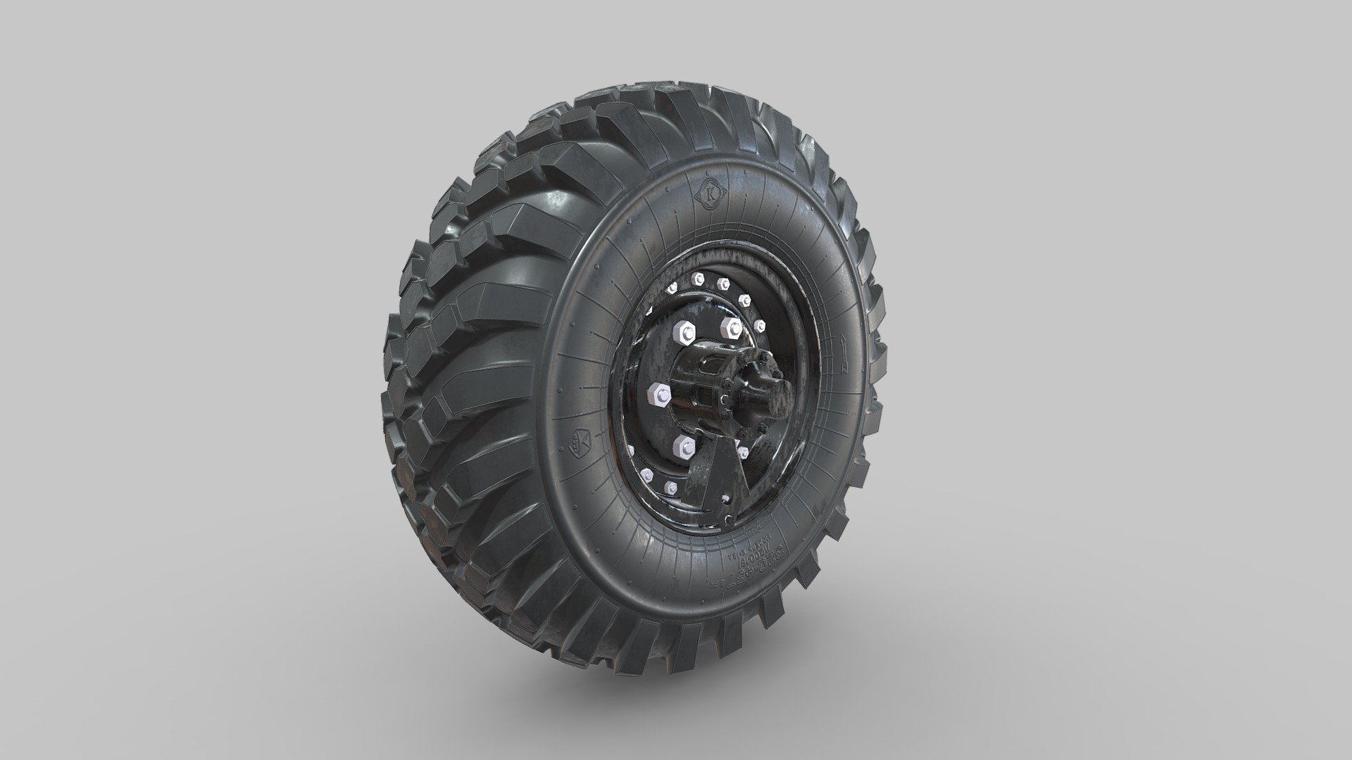 3D Model ZIL-157 truck Wheel / 3D модель - Колесо грузового автомобиля ЗИЛ-157 3d model