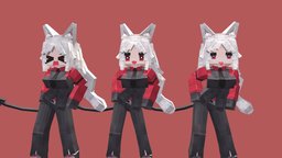 地狱把妹王Helltaker！ cerberus, blockbench, minecraft, helltaker