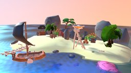 Scurvy Island island, cannibal, carribean, unity, unity3d, pirate