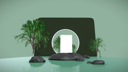 3D Product Display Mockup plant, product, shower, display, mockup, nature, 3ddesign, 3d, blender, art, design, environment, 3dmockup