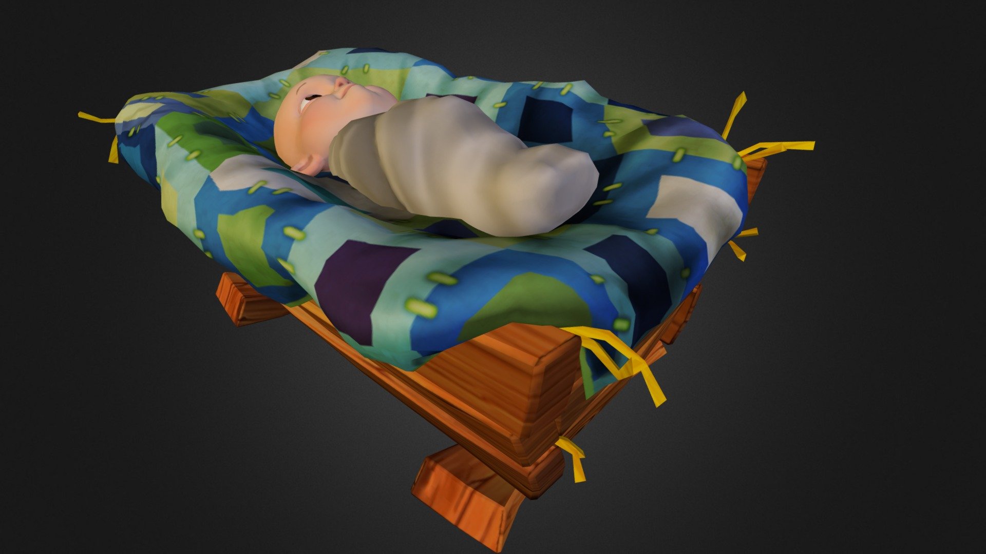 Character developed to be an augmented reality piece for the Fire Bible 3d model