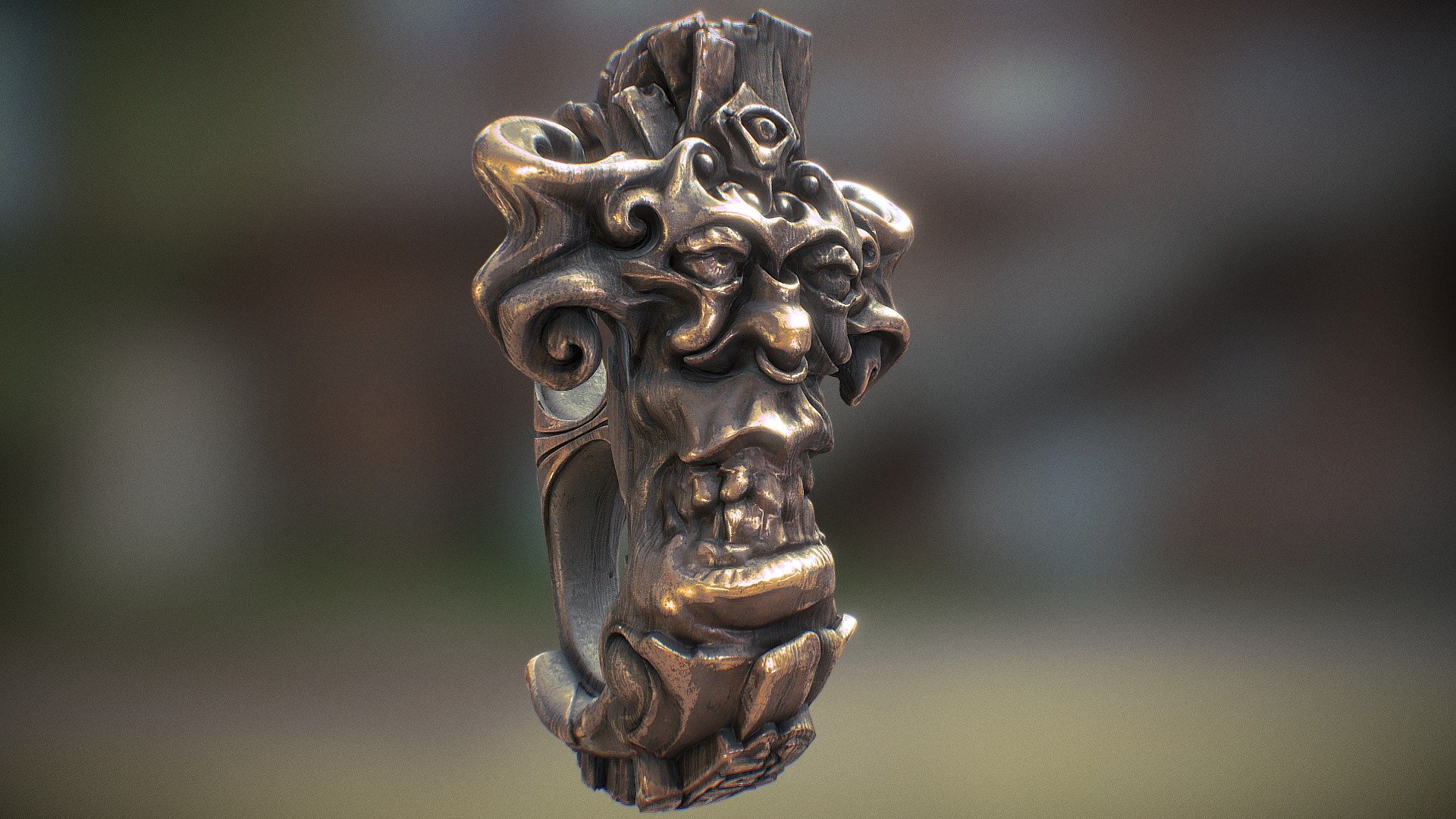 a ring for two fingers: ringfinger &amp; pinky
aloha style :)

Hangloose - Aloha Tiki Curly Cross - Buy Royalty Free 3D model by cosmicollie 3d model