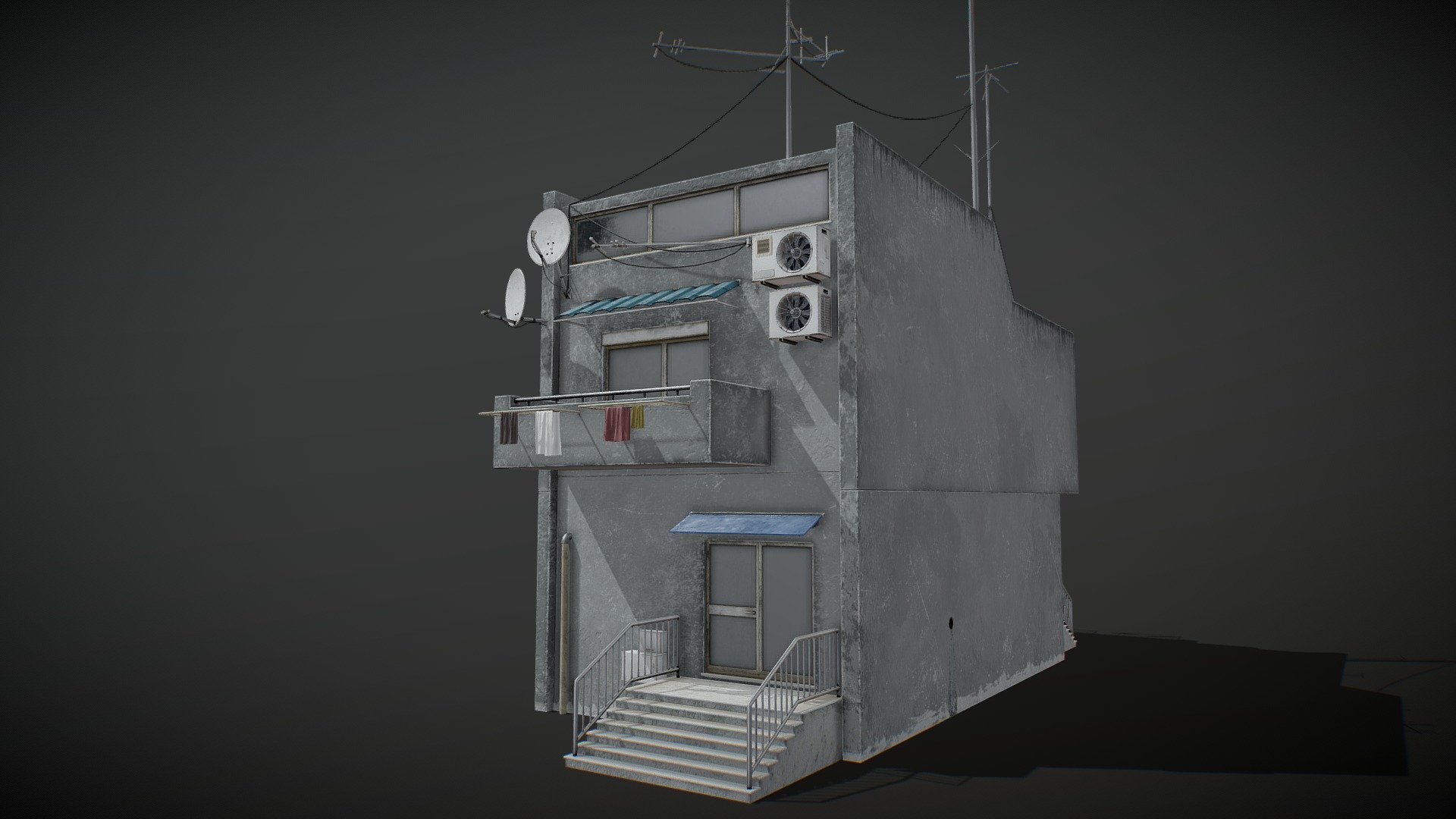Dystopian Cyberpunk Building #4 From the Dystopian Cyberpunk Building Pack

4k PBR Texture FBX file Non overlapping uv maps tested in Blender Cycle, Corona Renderer and Unreal Engine 5 - Dystopian Cyberpunk Building #4 - Buy Royalty Free 3D model by carlcapu9 3d model