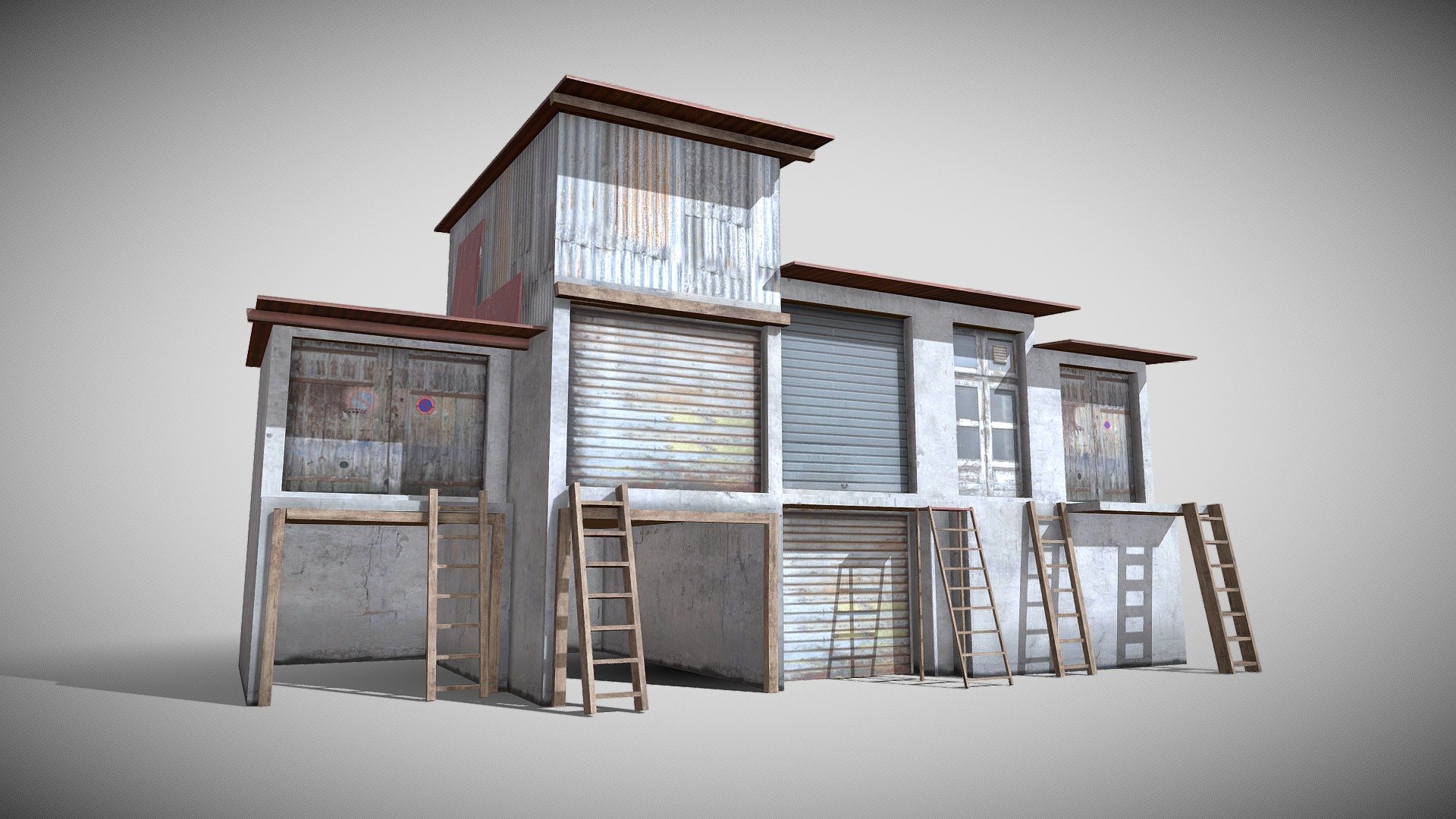 Game Ready 3D Old House /slum Native file format 3Ds max 2022 Other formats Blender 4.0 ,FBX, OBJ, All formats include materials &amp; textures

Polygons- 674   Vertices-815

Materials &amp; textures. 1 Diffuse Map 2048x2048 - Slum X12 - Buy Royalty Free 3D model by 3DRK (@3DRK98) 3d model