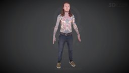 Alex, Wellington Tattoo Convention 2021 kids, tattoo, tattoos, 3dbodyscan, photogrammetry, human, tattooartist