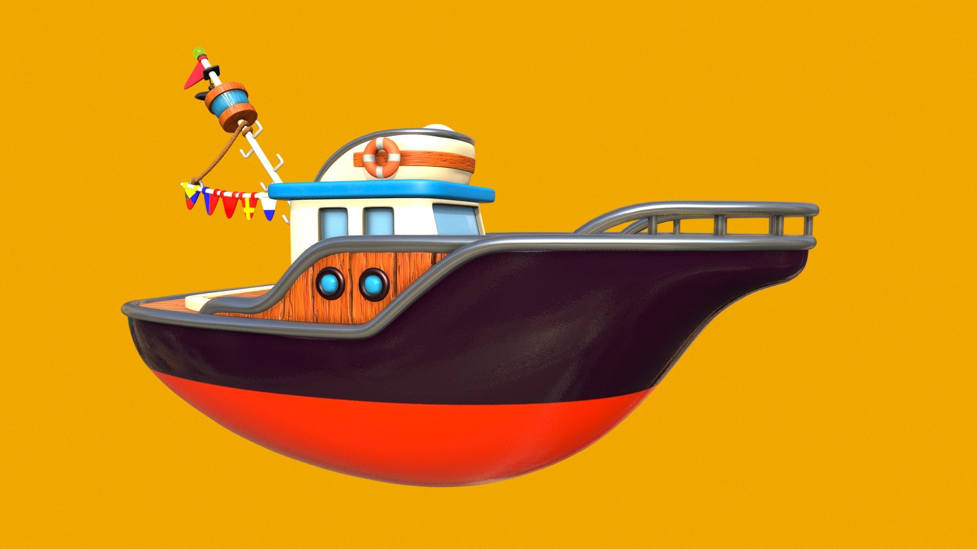 3d vehicle for Zeze Zebra animated series, created at Keyframe studios 3d model