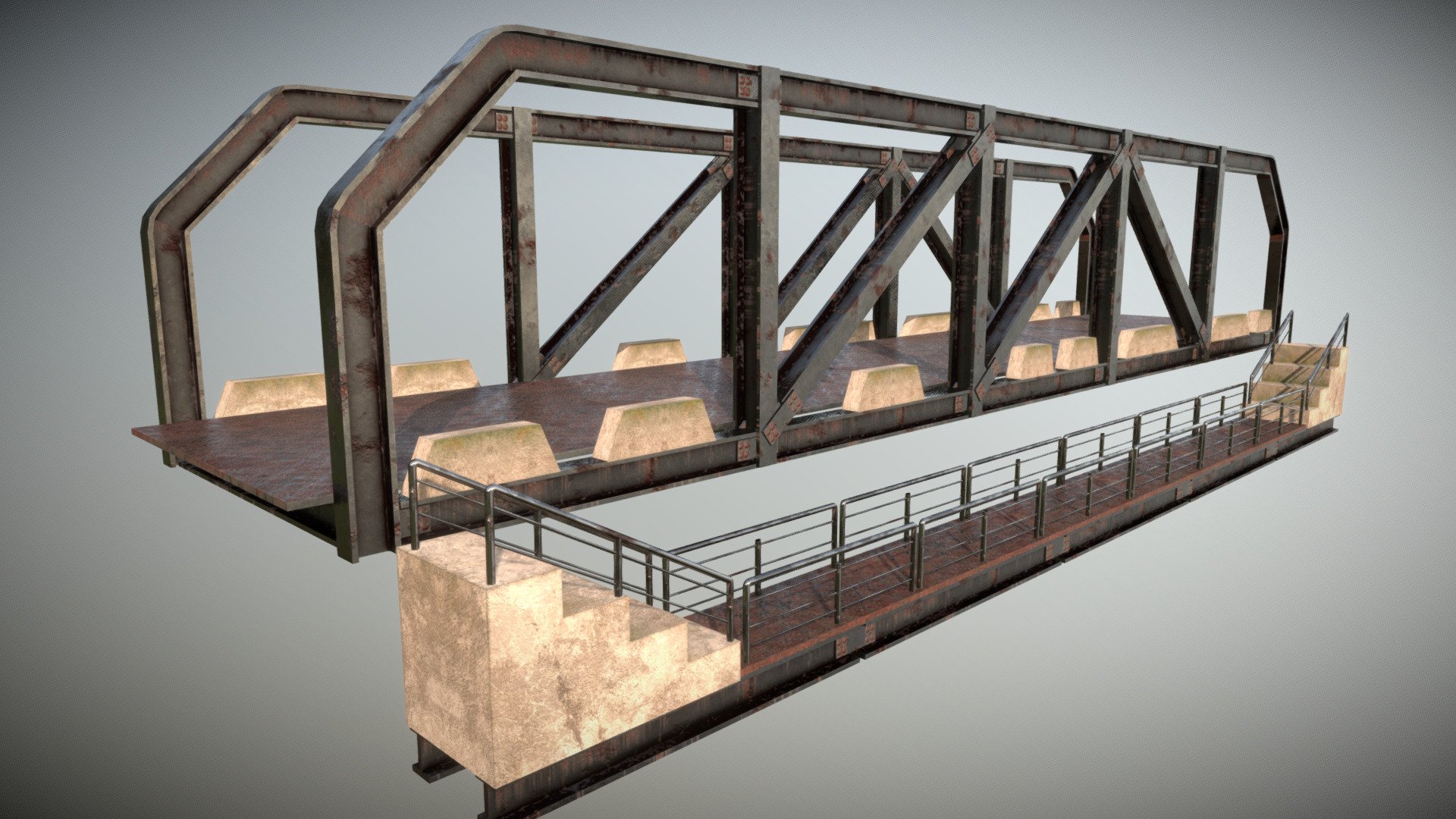 Low poly modular bridge
Good for games
5 580 Polygons - Modular Bridge - Buy Royalty Free 3D model by Andrei Cristian (@AndreiCristian93) 3d model