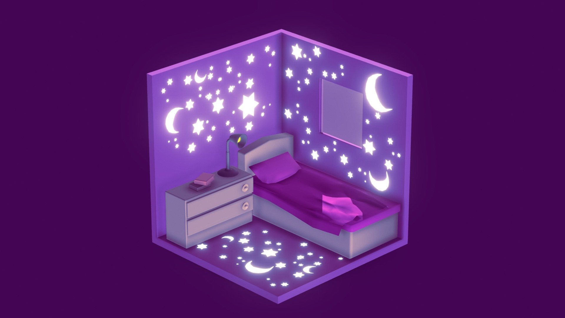 &ldquo;isometric room - kids room