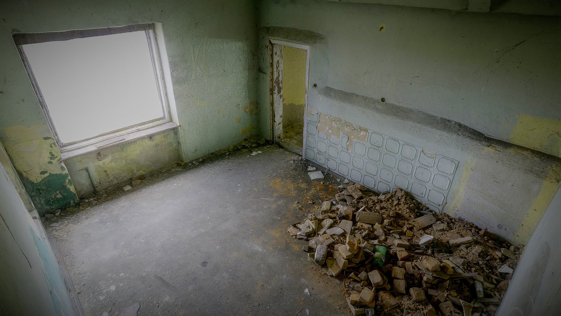 Two social rooms in a ruined building.

Model 3D created in RC from 498 images (sony a6000)

For Skechfab:

300 K triangles, 8x4096x4096

Download version:

OBJ Triangles: 300 K Textures: 3 x 16384x16384 u1v1 32-bit BGRA png

OBJ Triangles: 10 mln Textures: 3 x 16384x16384 u1v1 32-bit BGRA png

If you like my work leave a like or comment and follow me for more! Thanks :)









 - Two social rooms in a ruined building - Buy Royalty Free 3D model by archiwum_xyz 3d model