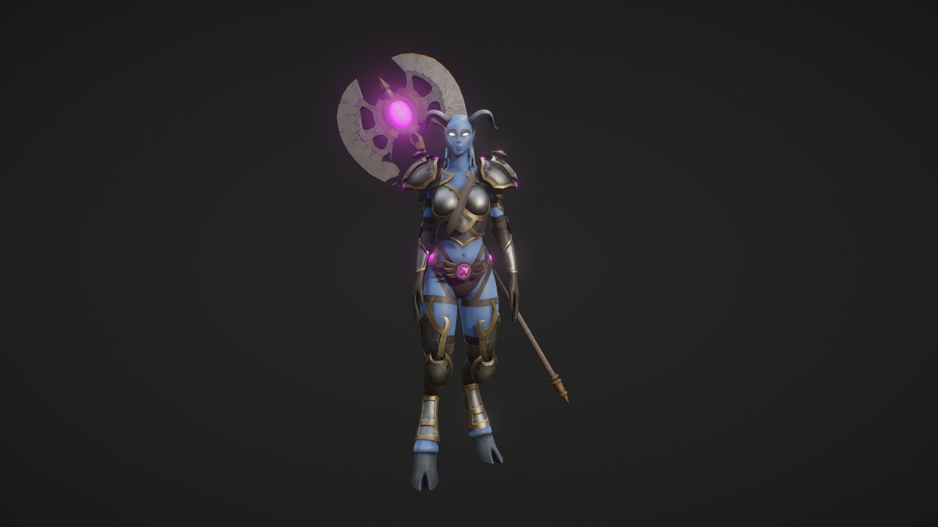 A WoW Fanart of a Draenei Paladin.

Artstation Page - Draenei Paladin Fanart - 3D model by LukasSinger 3d model