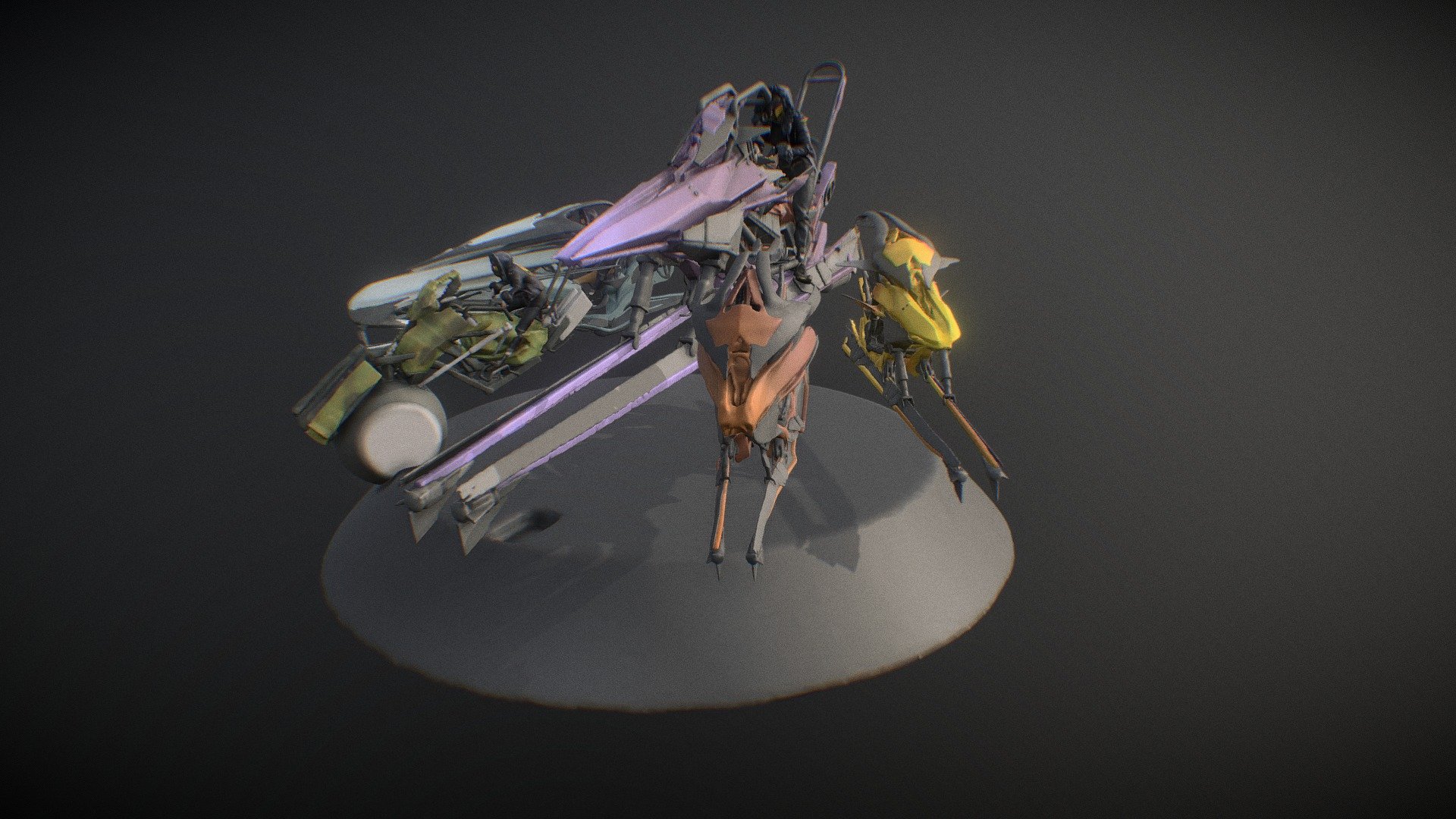 A few vr sketches of anti-gravity street racers for a 3D printing project. I liked them enough to paint them up and upload them on here for more people to check out. 

Done in Oculus Medium - Grav Bike Showcase (VR Sculpt) - 3D model by William Domeyer (@WilliamDomeyer) 3d model