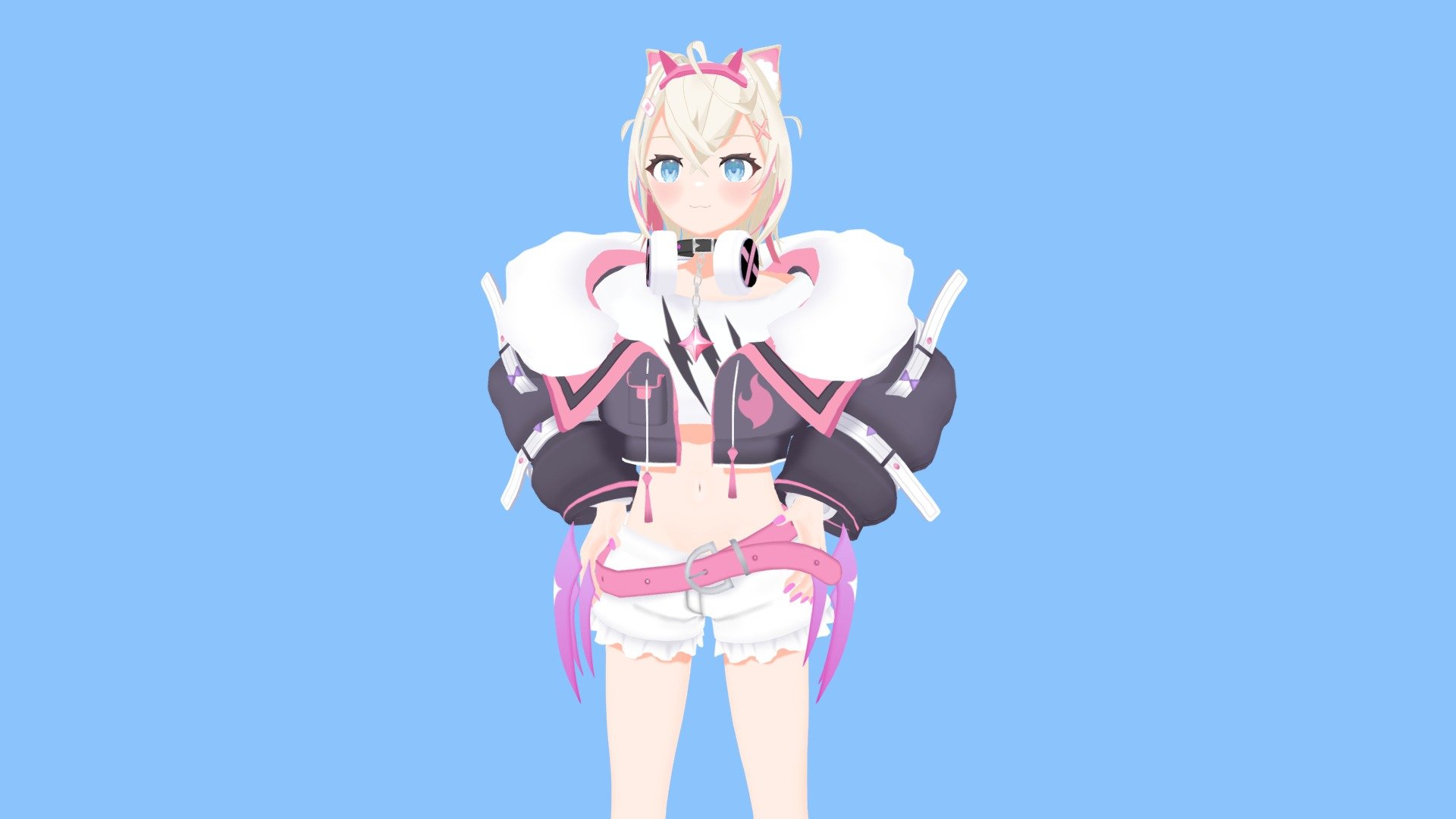Corehound demonical dog from hololive -Advent- herself - Mococo Abyssgard. 

Fanmade model, rigged and got some shapekeys, feel free to use it wherever you want 3d model