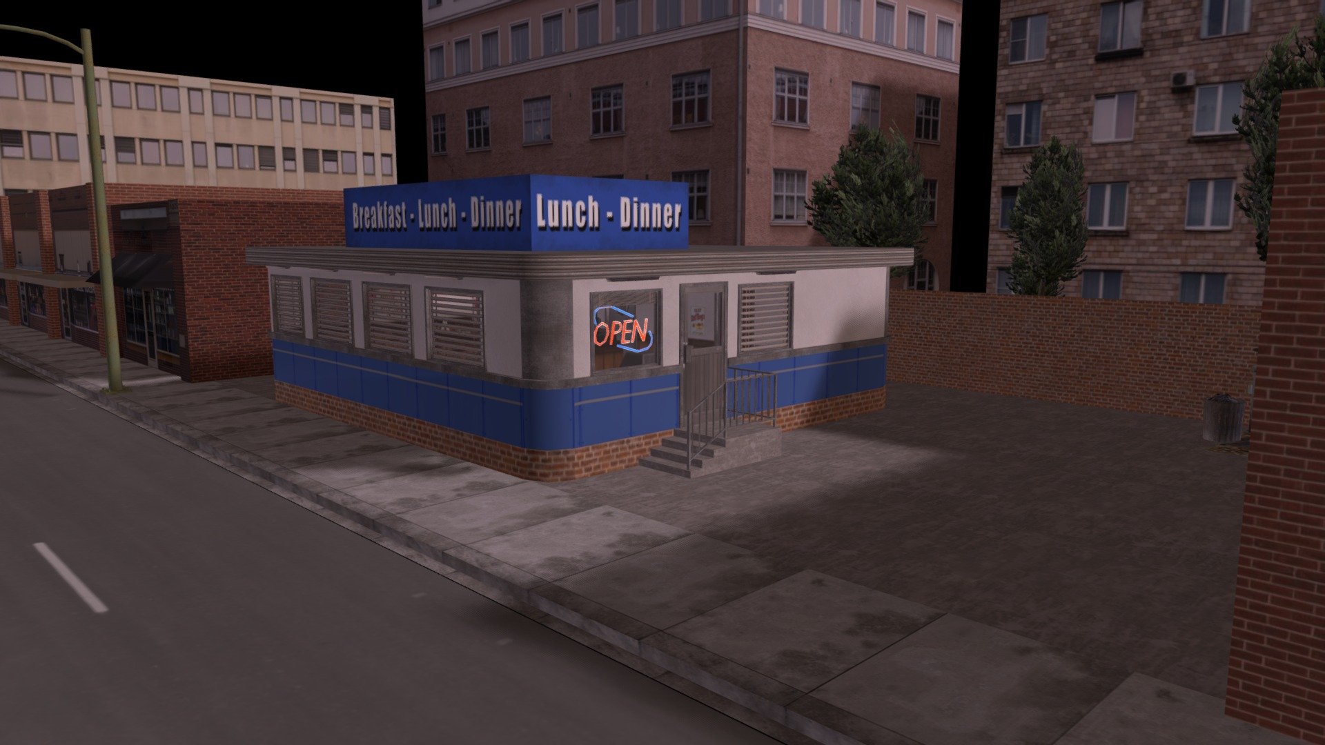 A restaurant scene

Model format:

.fbx

.dae

.blend

Includes a file  .unitypackage for Unity 2021.3.8f1 - Dinner2 - Buy Royalty Free 3D model by Elbolillo (@Elbolilloduro) 3d model