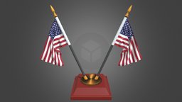 United State Of America Double Flag america, american, doubleflag