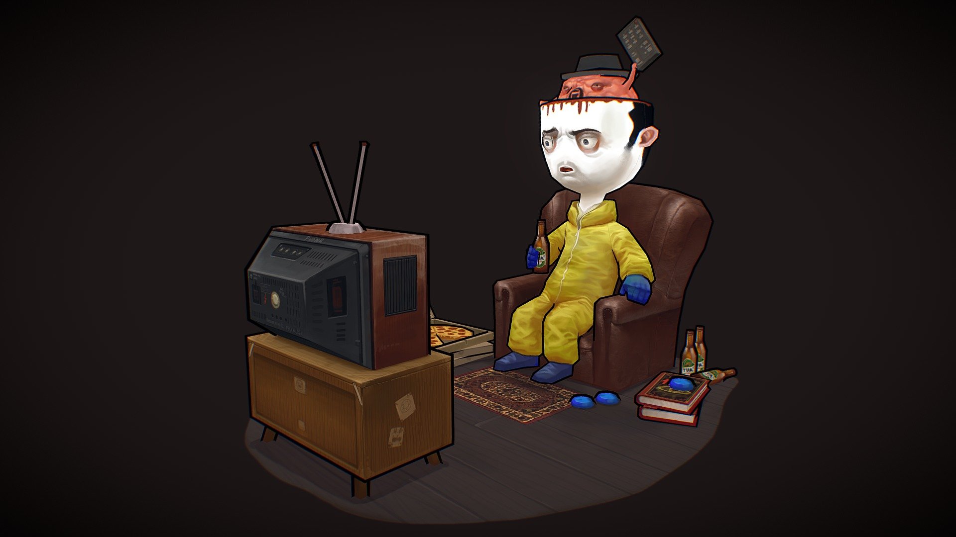 Pozdro z urlopu - Pinkergraft and Heisenbrain - 3D model by graft 3d model