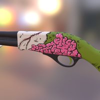 Sawed-off | Brainfreak brain, sawed-off, csgo, skins, enigma, brainfreak, shotgun, workshop, zombie