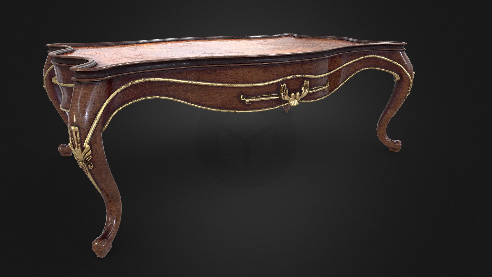 Game ready - Victorian Coffee Table - Buy Royalty Free 3D model by Aaron Winnenberg (@winnenbergaaron) 3d model