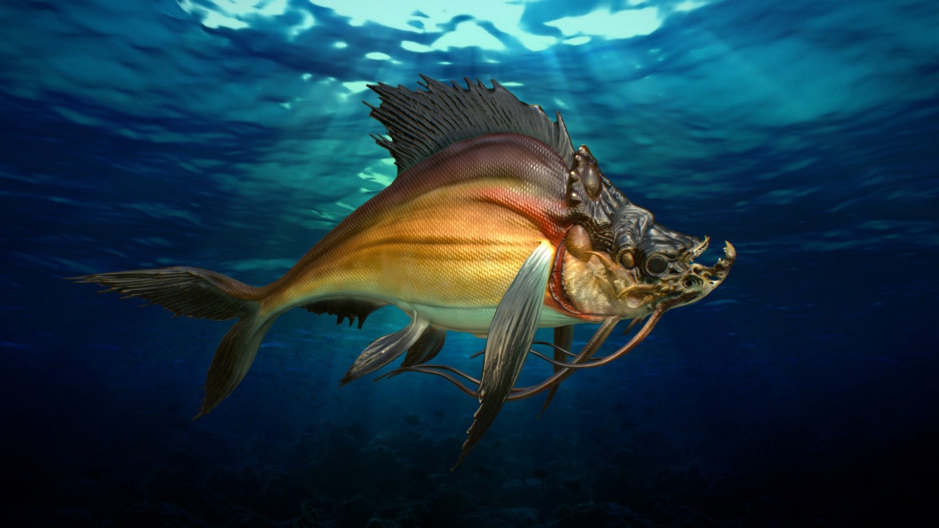 MONSTER-FISH - 3D model by aidinsalsabili 3d model