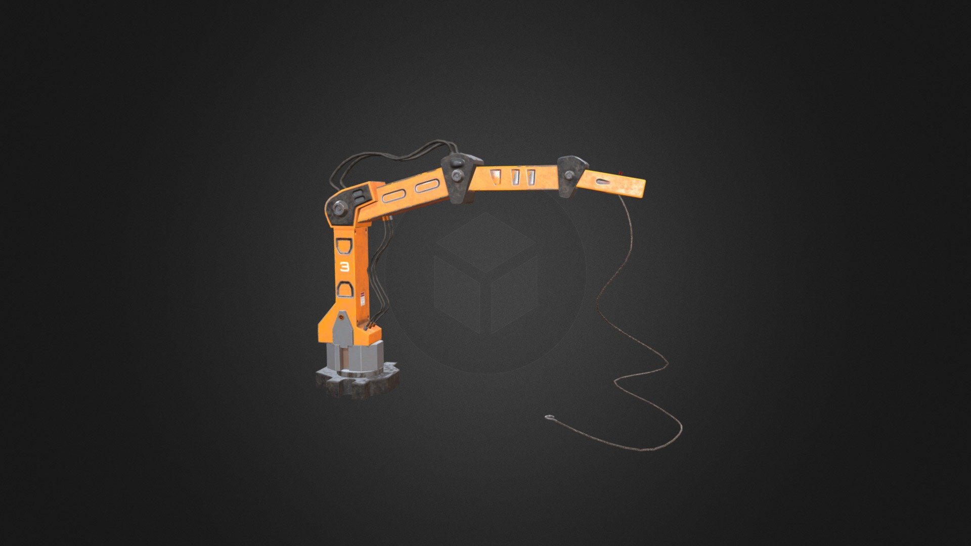 Crane for the upgrade of the Sci-Fi Modular Pack version 1.2 - Crane - 3D model by Methexis Studios (@methexistudios) 3d model